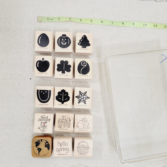 Stampin Up Mini Mates Mixed Theme Stamps for All Occasions Rubber Stamps Bundle - Picture 2 of 8